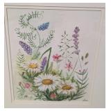 Pretty Mix of Framed Floral Prints