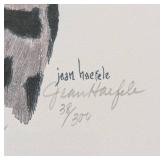 Small Framed Jean Haefele Giraffe Print