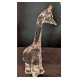 Pair of Art Glass Giraffe Figurines