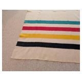 Vintage Hudson Bay 4 Point Wool Blanket