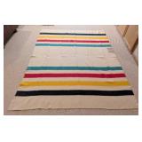 Vintage Hudson Bay 4 Point Wool Blanket