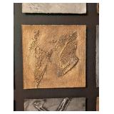 Framed Kim Grant Metallic Tile Mixed Media