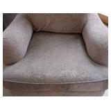 Milling Road Grey Paisley Armchair and Ottoman