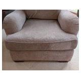 Milling Road Grey Paisley Armchair and Ottoman
