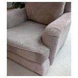 Milling Road Grey Paisley Armchair and Ottoman