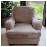 Milling Road Grey Paisley Armchair and Ottoman