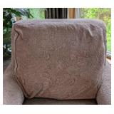 Milling Road Grey Paisley Armchair and Ottoman