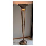 Elegant Gold Torchiere Floor Lamp
