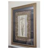 Large Gold Framed Iris Print by Bustamante