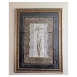 Large Gold Framed Iris Print by Bustamante