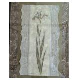 Large Gold Framed Iris Print by Bustamante