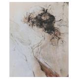 Large Framed Gary Benfield Duo Etching