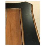 Gold and Black Painted Wood Console Table