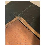 Gold and Black Painted Wood Console Table
