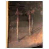 Large Framed Vermilion Meadow Print by Robert Striffolino