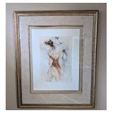 Large Framed Gary Benfield Duo Etching