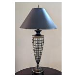 Caged Glass Table Lamp