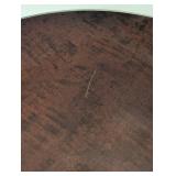 Round Milling Road Italian Wood and Metal Side Table