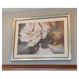 Large Framed Jeanne Bonine Rose Print