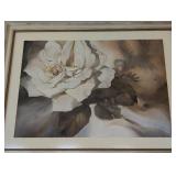 Large Framed Jeanne Bonine Rose Print
