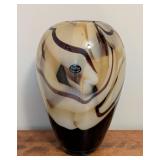 Jozefina Krosno Poland Art Glass Astro Vase