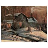 Framed Terry Redlin the Sharing Season Print