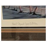 Framed Terry Redlin the Sharing Season Print