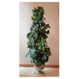 Potted Faux Topiary Plant