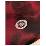Momo Panache Red Polish Glass Vase