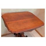 Vintage Eastlake Carved Wood Parlor Table