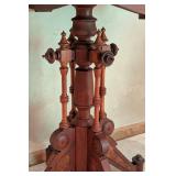 Vintage Eastlake Carved Wood Parlor Table