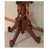 Vintage Eastlake Carved Wood Parlor Table