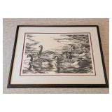 Signed Canadian Geese Print