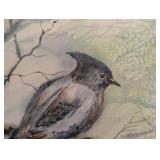 Framed Bluebird Watercolor Painting by Mary C. Campbell