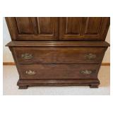 Vintage Ethan Allen Maple and Birch Armoire