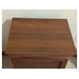 Wood Storage Side Table