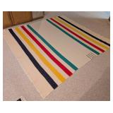 Vintage Hudson Bay 4 Point Wool Blanket