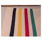 Vintage Hudson Bay 4 Point Wool Blanket