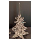 Pair of FM Ronneby Sweden Crystal Trees
