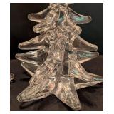 Pair of FM Ronneby Sweden Crystal Trees