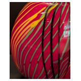 Colorful Swirled Art Glass Vase