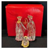 Gorham Crystal Nativity Set