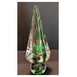 Vintage Green Murano Glass Christmas Tree