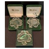 Galloway Crystal Shamrock Ornaments
