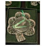 Galloway Crystal Shamrock Ornaments