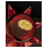 Vintage Red Murano Glass Christmas Tree