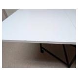 White Drop Leaf Work Table