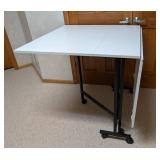 White Drop Leaf Work Table