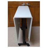 White Drop Leaf Work Table