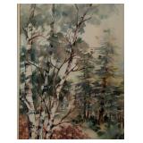 Framed Landscape Watercolor Print by Sharon McKisson